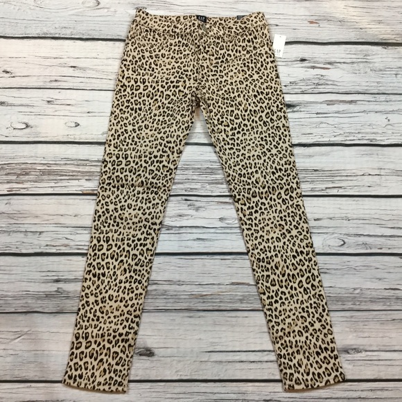 Gap Girls Size 12 or 14 Cheetah High Stretch Pants - Picture 1 of 7